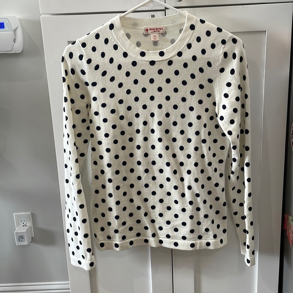 Brooks Brothers polka dot sweater. Size XS